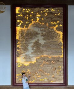 Tranh tặng khai trương tranh gỗ nguyên khối - TQ32 (1)