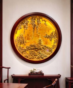 Tranh gỗ treo phòng khách giá tốt - QT18 (1)