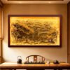 Tranh gỗ treo phòng khách tranh đồng quê - TQ01 (3)