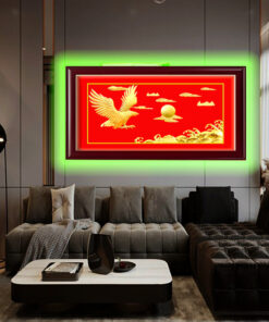 Tranh tặng tân gia khai trương công ty tranh dát vàng