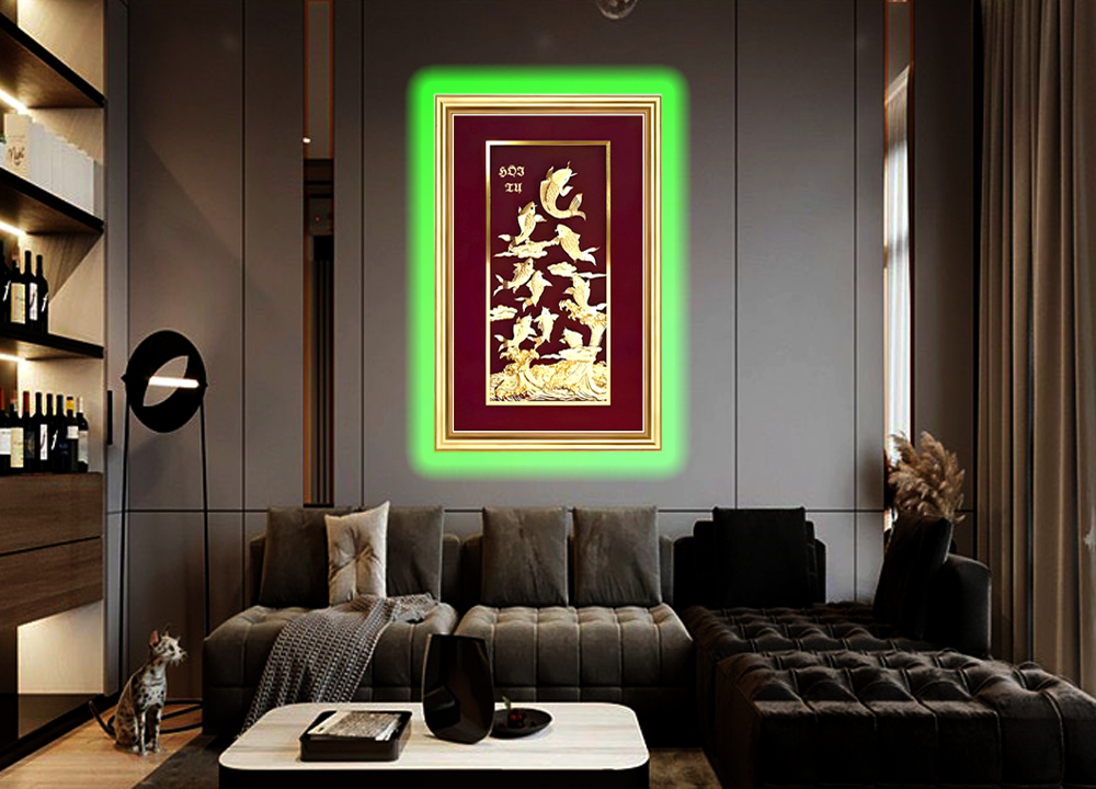 Tranh tặng khai trương Khánh vàng phong thủy ABCD