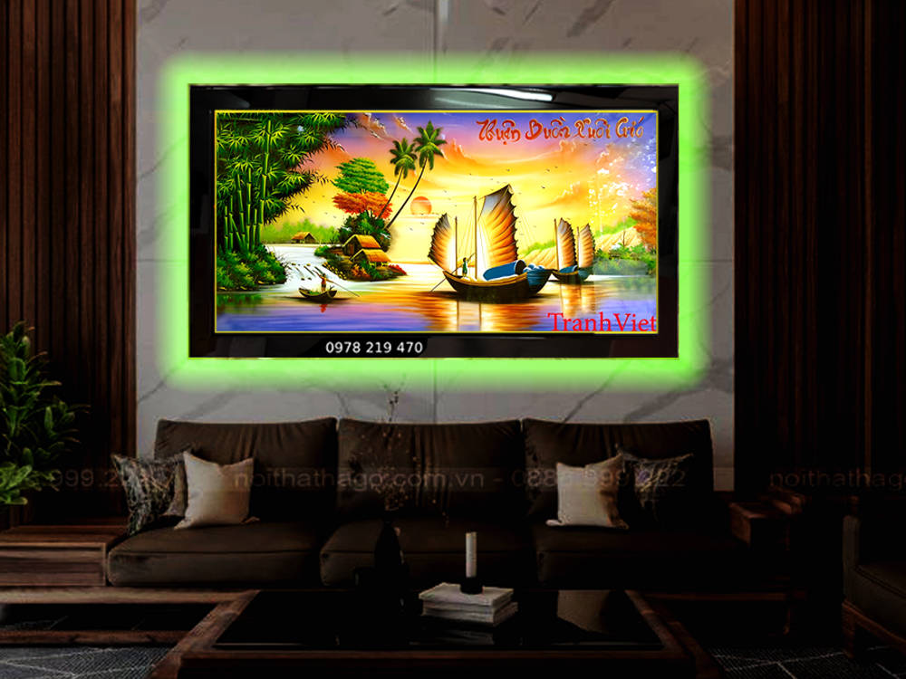 Quà tặng khai trương tân gia giá tốt 01 Quà tặng khai trương tân gia giá tốt tranh sơn mài thuận buồm