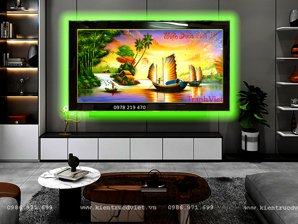 Quà tặng khai trương tân gia giá tốt tranh sơn mài thuận buồm Quà tặng khai trương tân gia giá tốt tranh sơn mài thuận buồm