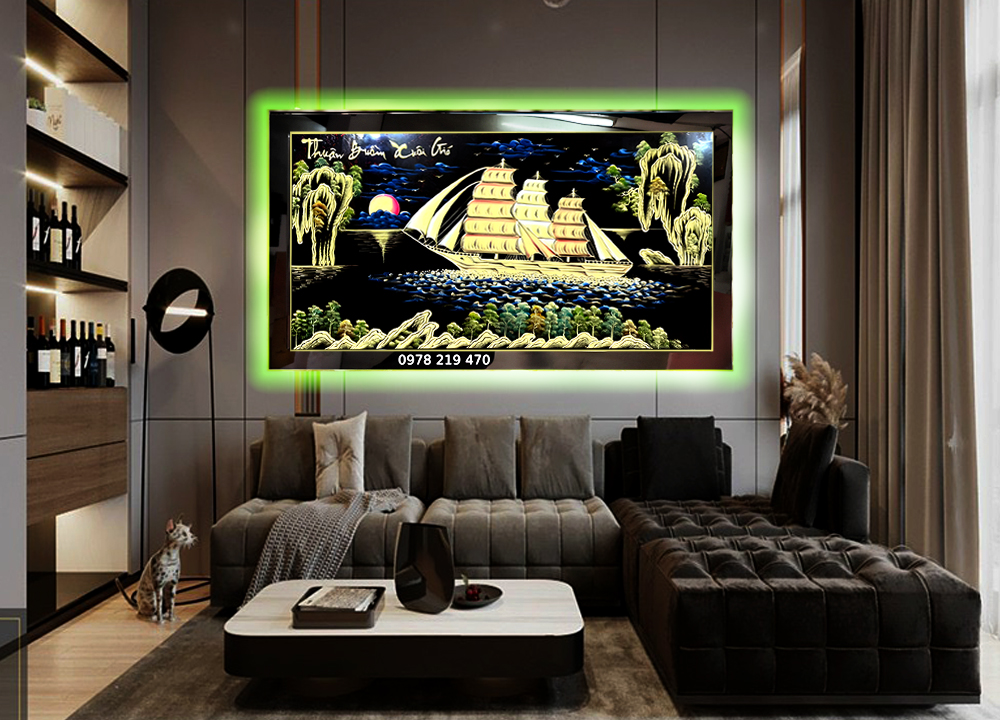 TPHCM tranh tặng tân gia khai trương tranh thuận buồm 03