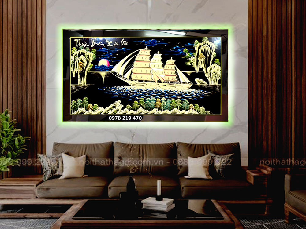 TPHCM tranh tặng tân gia khai trương tranh thuận buồm 03