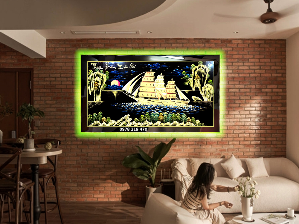 TPHCM tranh tặng tân gia khai trương tranh thuận buồm 03