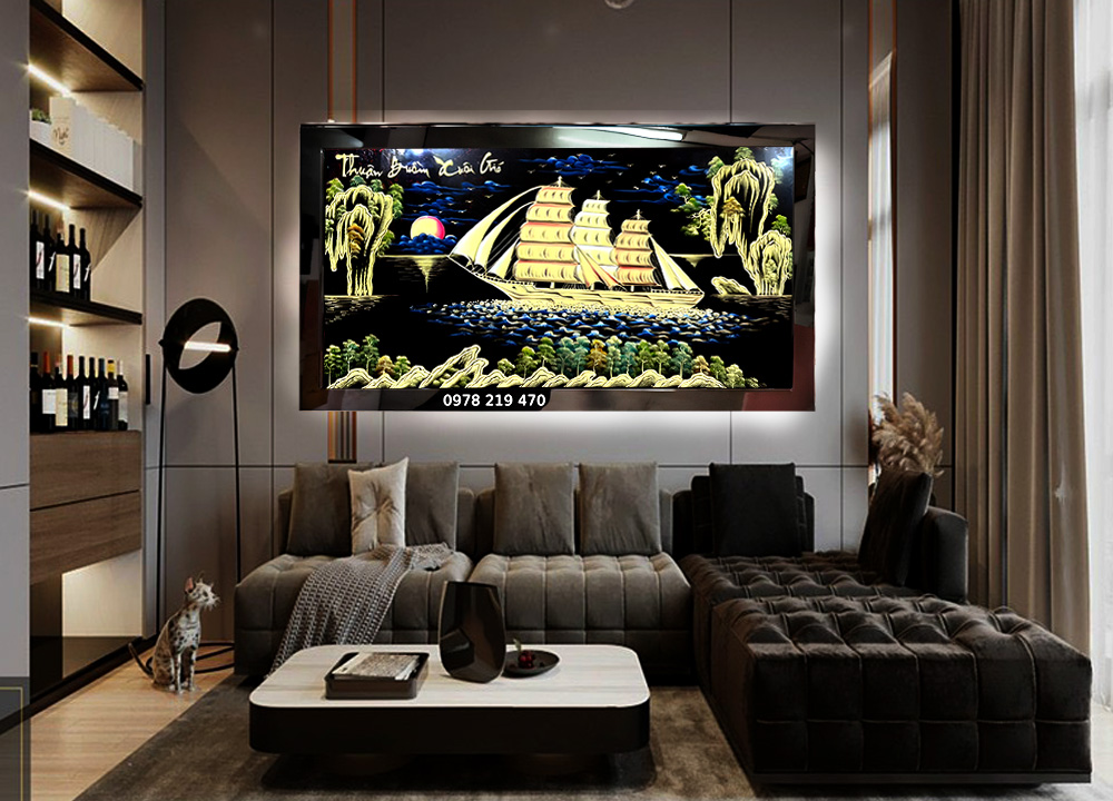 TPHCM tranh tặng tân gia khai trương tranh thuận buồm 03