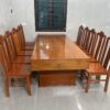 Bộ bàn ăn giả nguyên khối gỗ hương đá nam phi đóng hộp (10 ghế ăn) -SF12 (3)