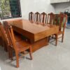 Bộ bàn ăn giả nguyên khối gỗ hương đá nam phi đóng hộp (10 ghế ăn) -SF12 (3)