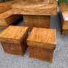Bộ bàn ghế phòng khách k3 tựa 5 món hương xám đóng hộp - SF14 (4)