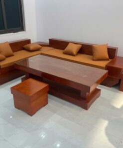 Bộ bàn ghế sofa chân thuyền góc gỗ hương đá nam phi đóng hộp - SF01 (3)