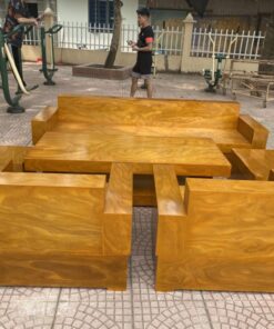 Bộ bàn phòng khách ghế sofa đối gỗ cẩm vàng nam phi đóng hộp - SF08 (1)